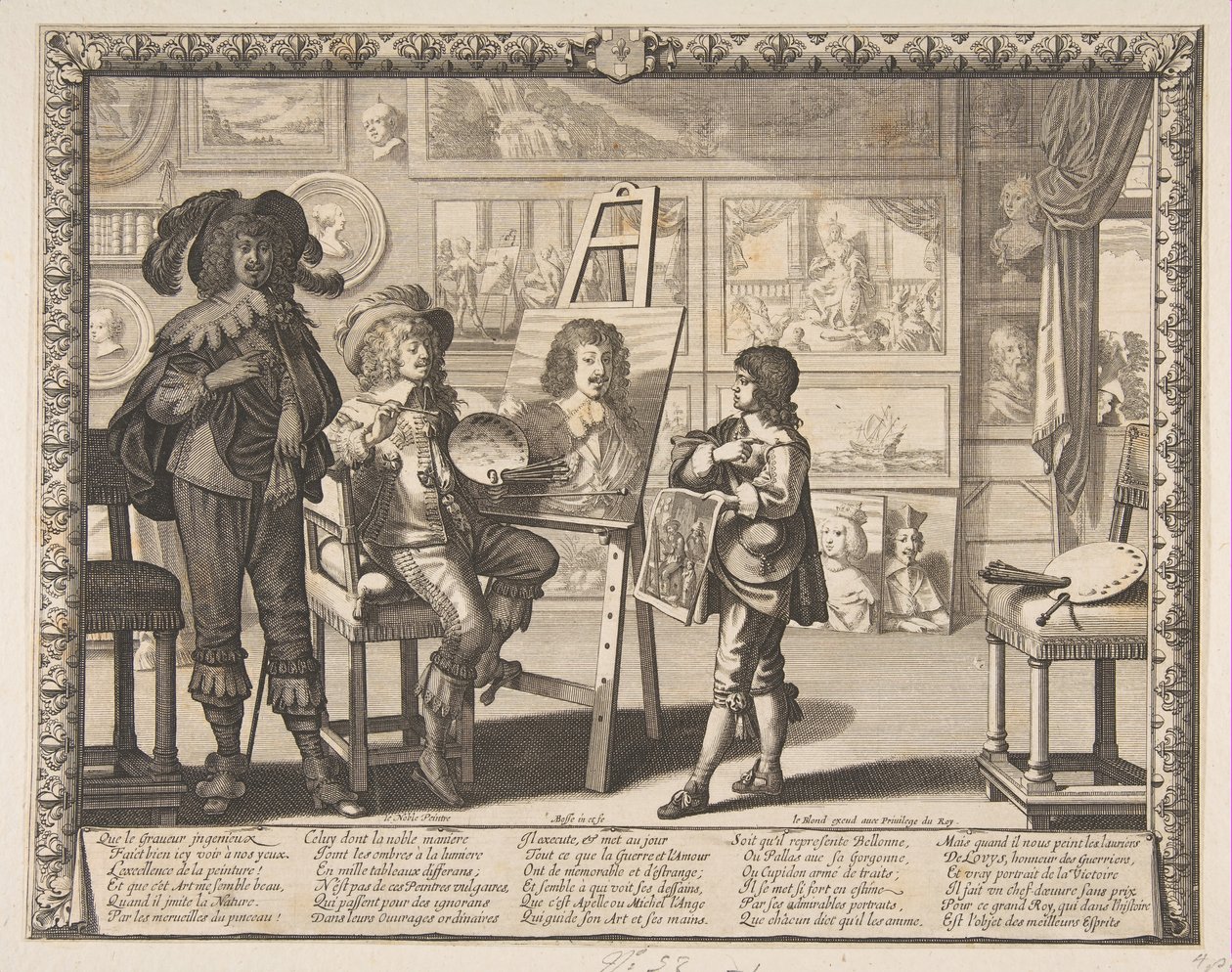 ペインター、ca。 1642年。 作： アブラハム・ボス