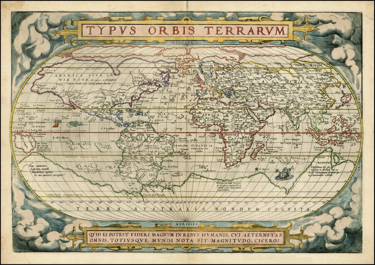 アブラハム・オルテリウス Orbis Terrarum出版アントワープ1572年 作： アブラハム・オルテリウス
