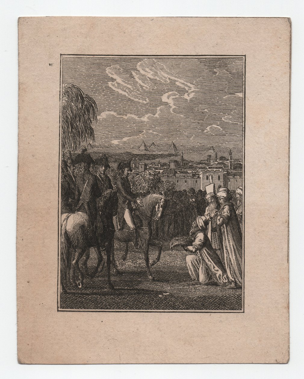 エジプトのナポレオン、1795年頃（エングレーヴィング） 作： AbrahamWolfgangKüffner