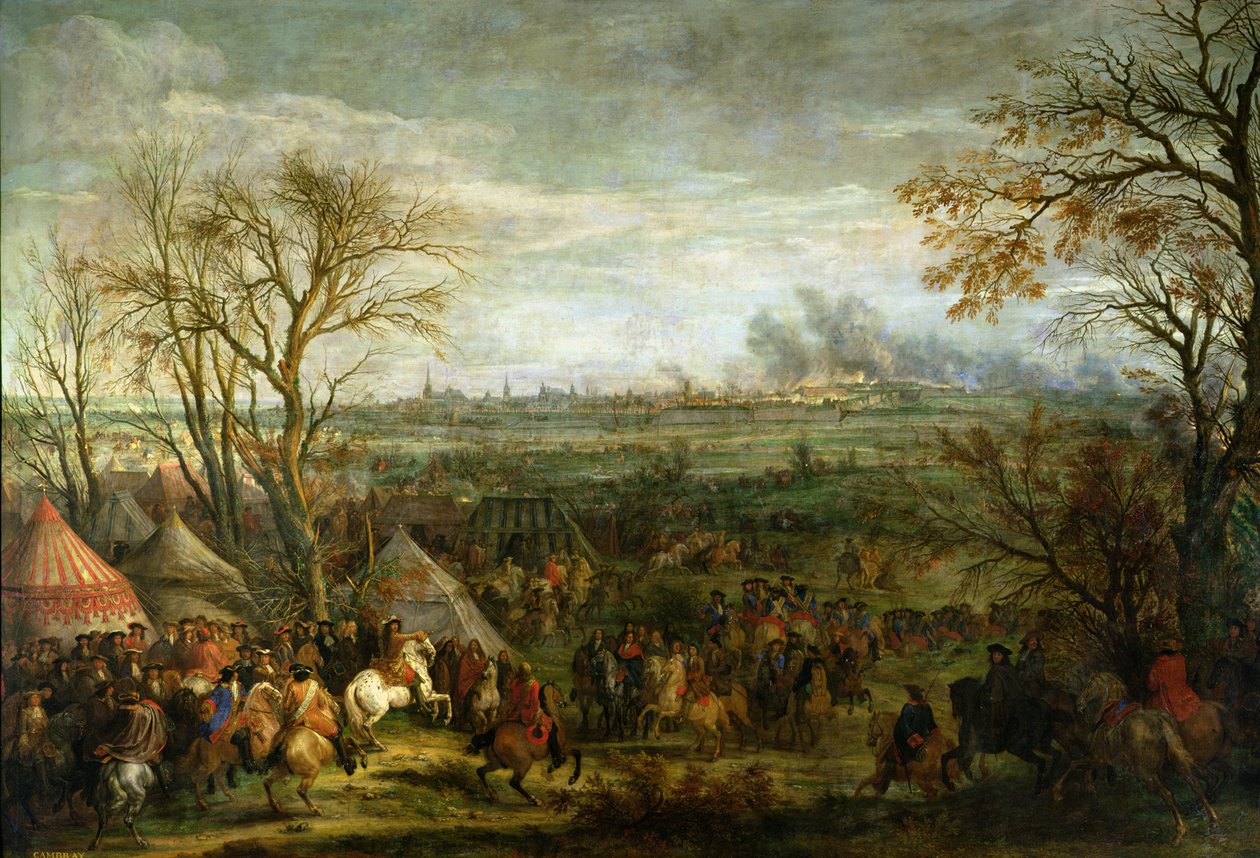 17世紀後半のルイ14世（1638〜1715）による1677年のカンブレの占領 作： アダム・フランス・ファン・デル・ミューレン