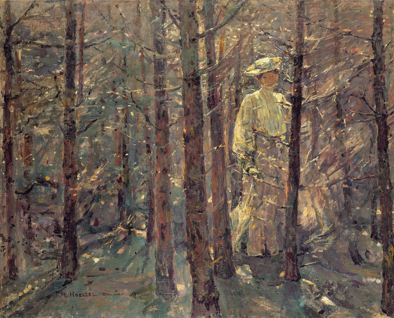 森の中の女、1906 作： アドルフ・ホルゼル