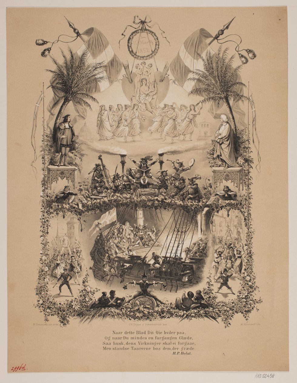 D. 11. マーツ 1852 作： アドルフ・キッテンドルフ