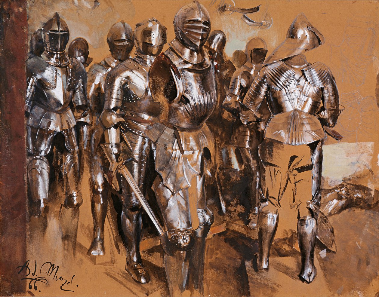 アーマーチャンバーファンタジー、1866 作： アドルフ・メンゼル