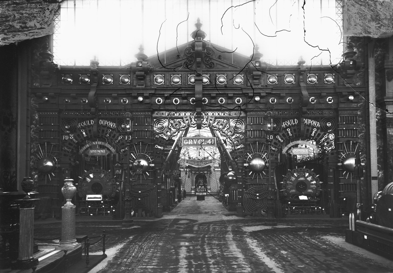 1889年パリの万国博覧会での冶金パビリオンのポルティコ 作： アドルフ・ジラドン