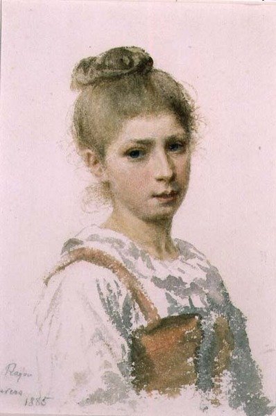 少女の肖像 作： アドルフ・ラゴン