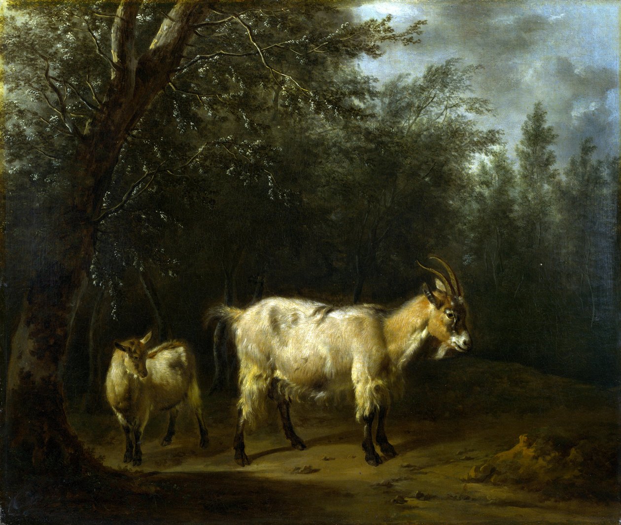 山羊と子供 作： Adriaen van de Velde