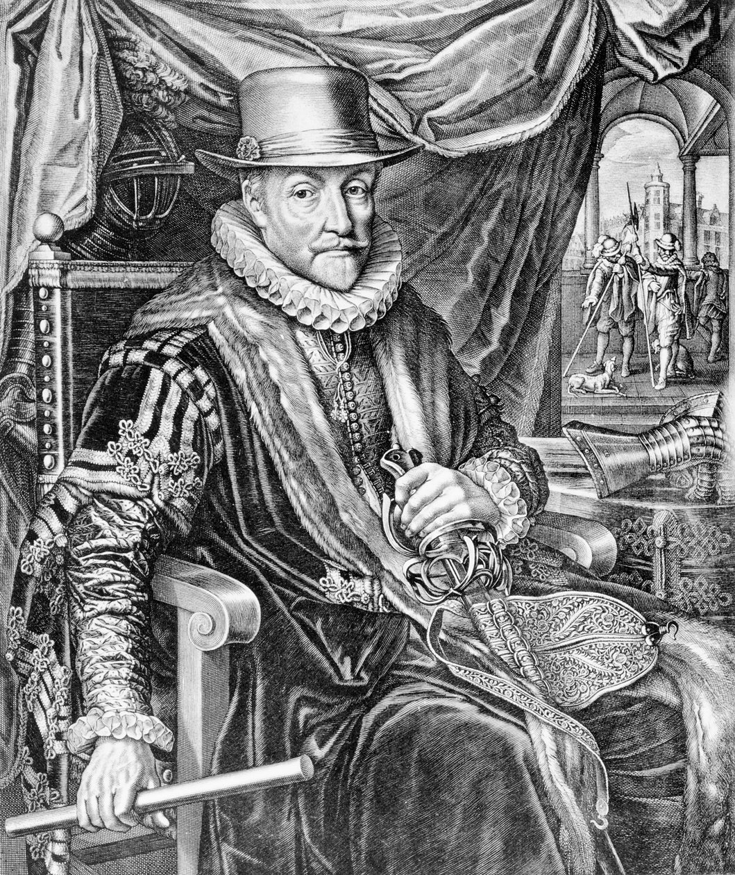 ウィレムヤコブスデルフが彫刻したウィリアム1世、オレンジの王子、1623年 作： アドリアーン・ファン・デ・ヴェネ