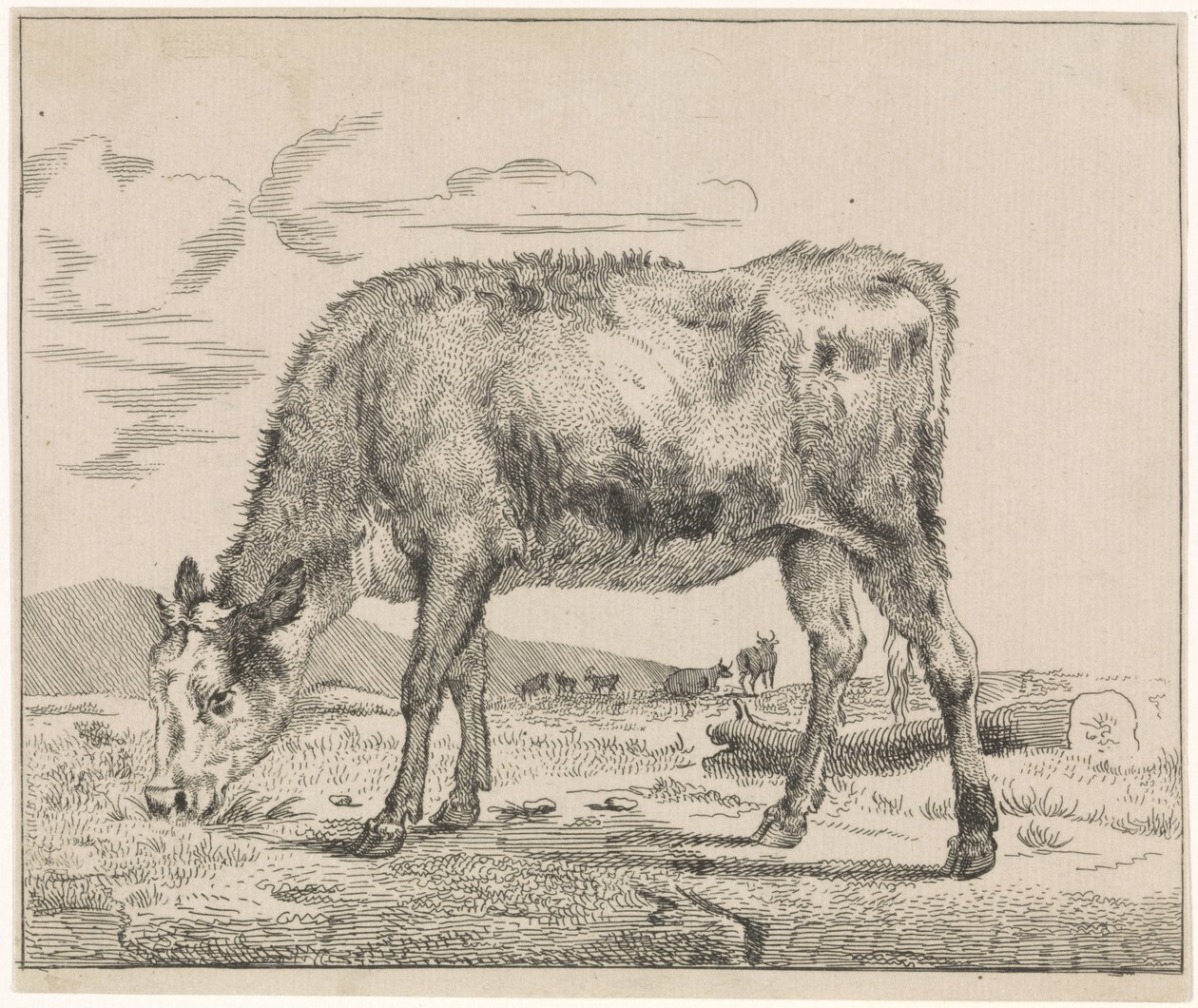 子牛の放牧 牛（シリーズタイトル） 作： Adriaen van de Velde