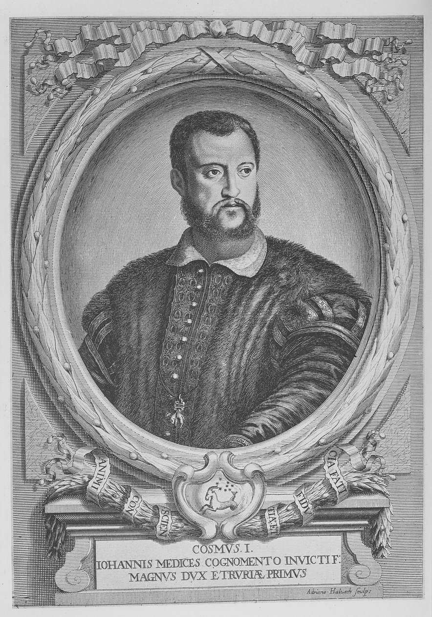Cosimo I de&39;Medici、トスカーナ大公 作： エイドリアン・ハーウェグ
