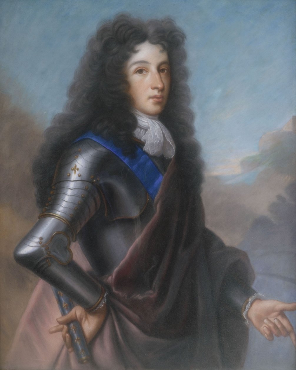 フランスのルイの肖像、ブルゴーニュ公（1682-1712） 作： ジョセフ・ヴィヴィアンの後