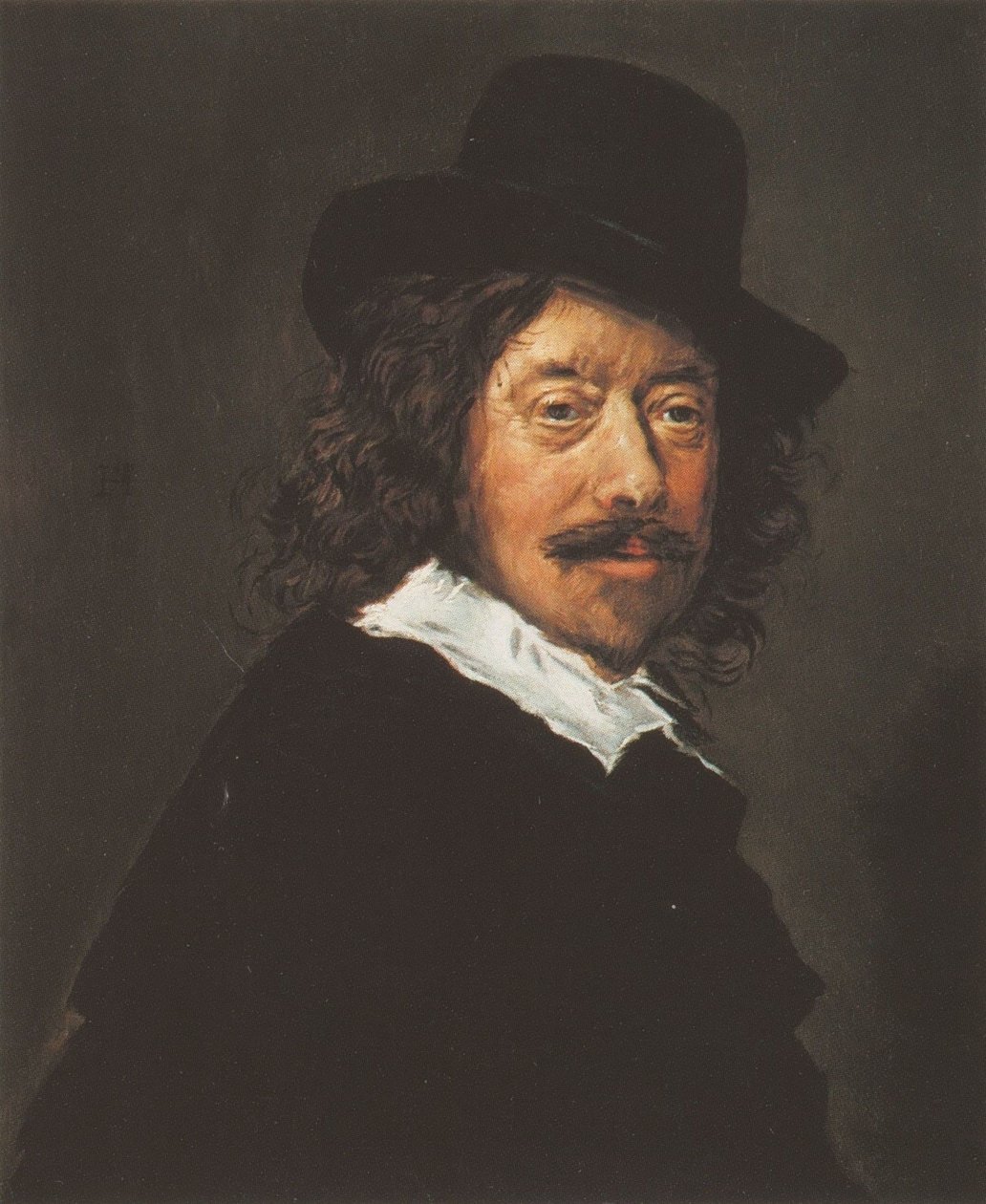 フランス・ハルス（1582/83-1666）の肖像 作： フラン首の後