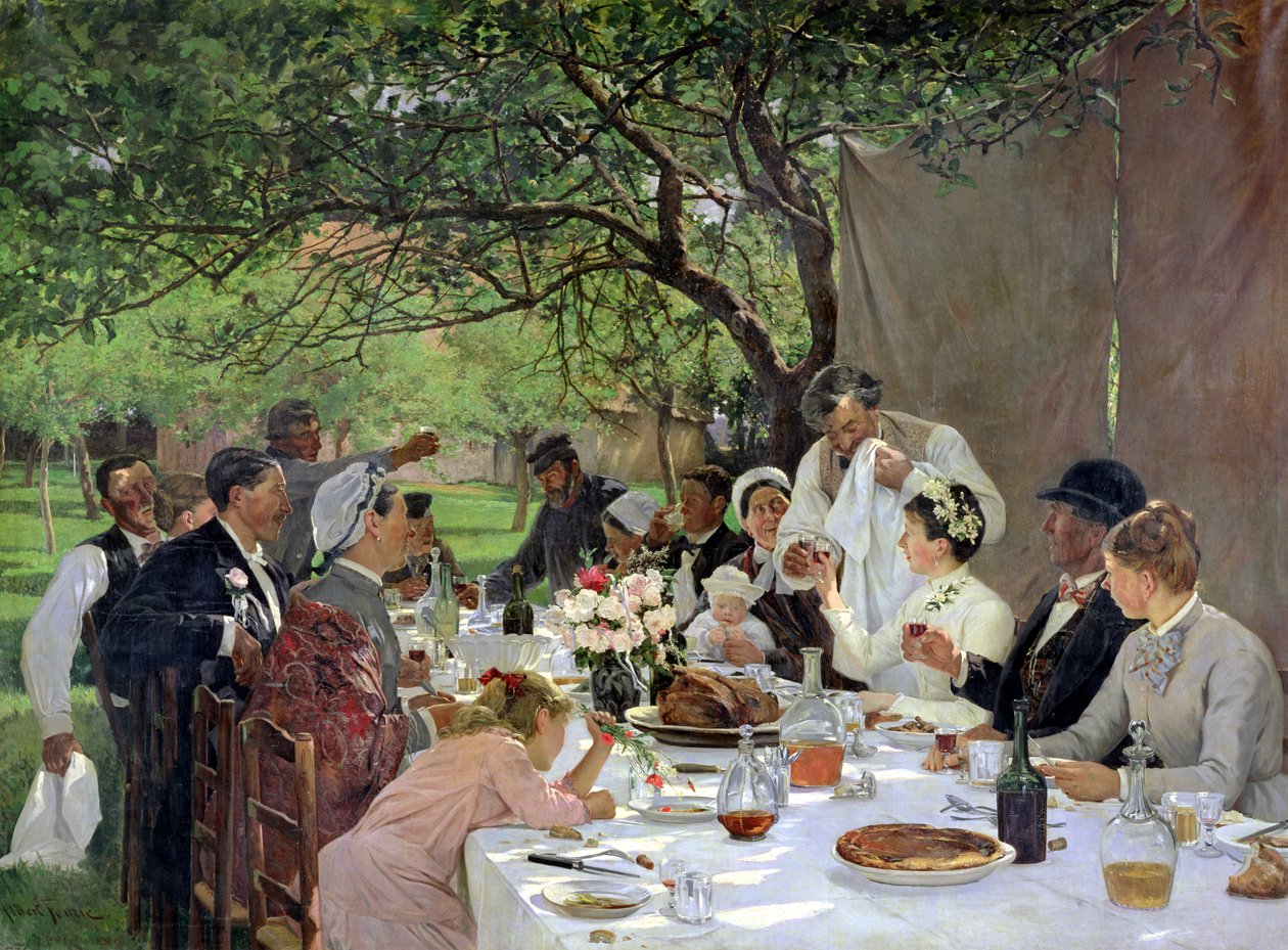 イポートでの結婚式の食事、1886 作： アルバート・オーギュスト・フォーリー