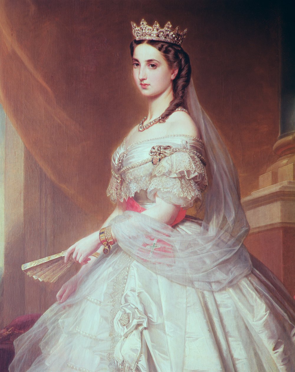 サクセ＝コーブール＝ゴータのシャーロットの肖像（1840-1927）ベルギーの王女とメキシコの皇后 作： アルバート・グレイフル