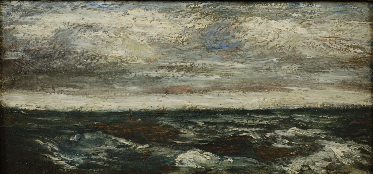 海兵隊員、1907年（木製パネルに油彩） 作： アルバート・ピンクハム・ライダー