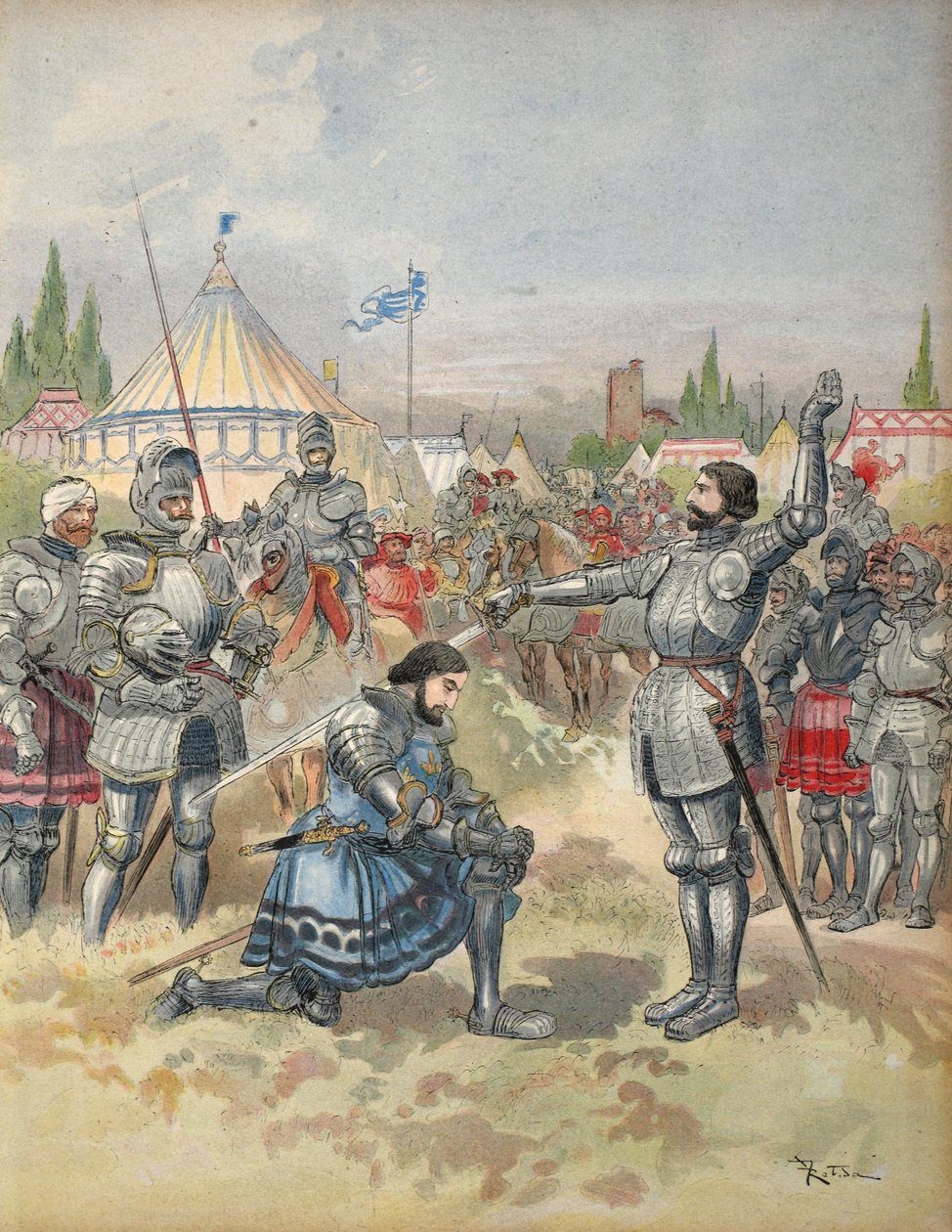 ベイヤーの騎士フランシスI、「フランソワIer：Le Roi Chevalier」、George G. Toudouze著、パブ。 1909 作： アルバート・ロビダ