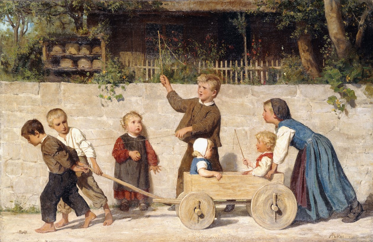 子供のチーム、1868 作： アルバート・アンカー