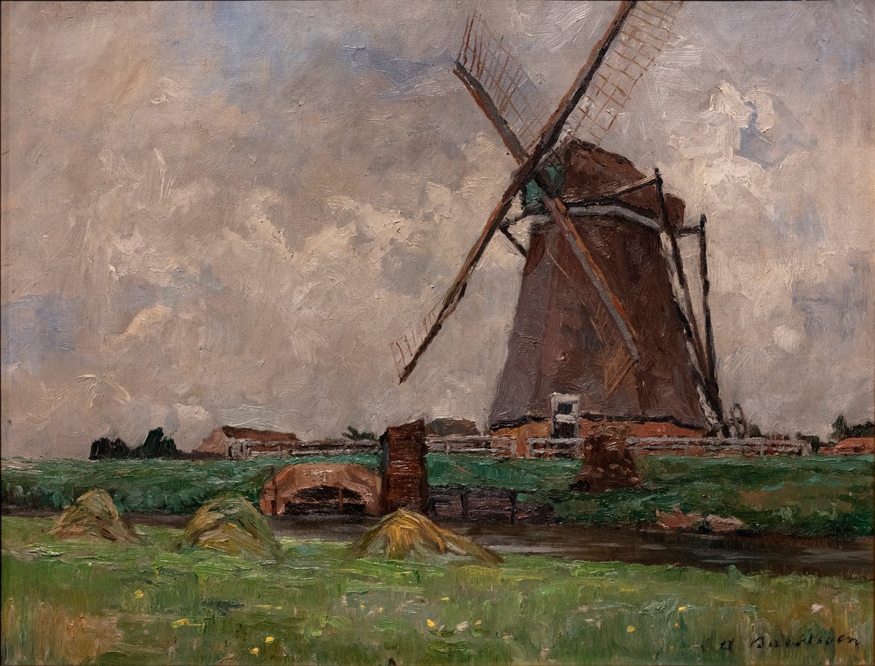 オランダで、1892年頃（キャンバスに油彩） 作： アルバート・バーツォエン