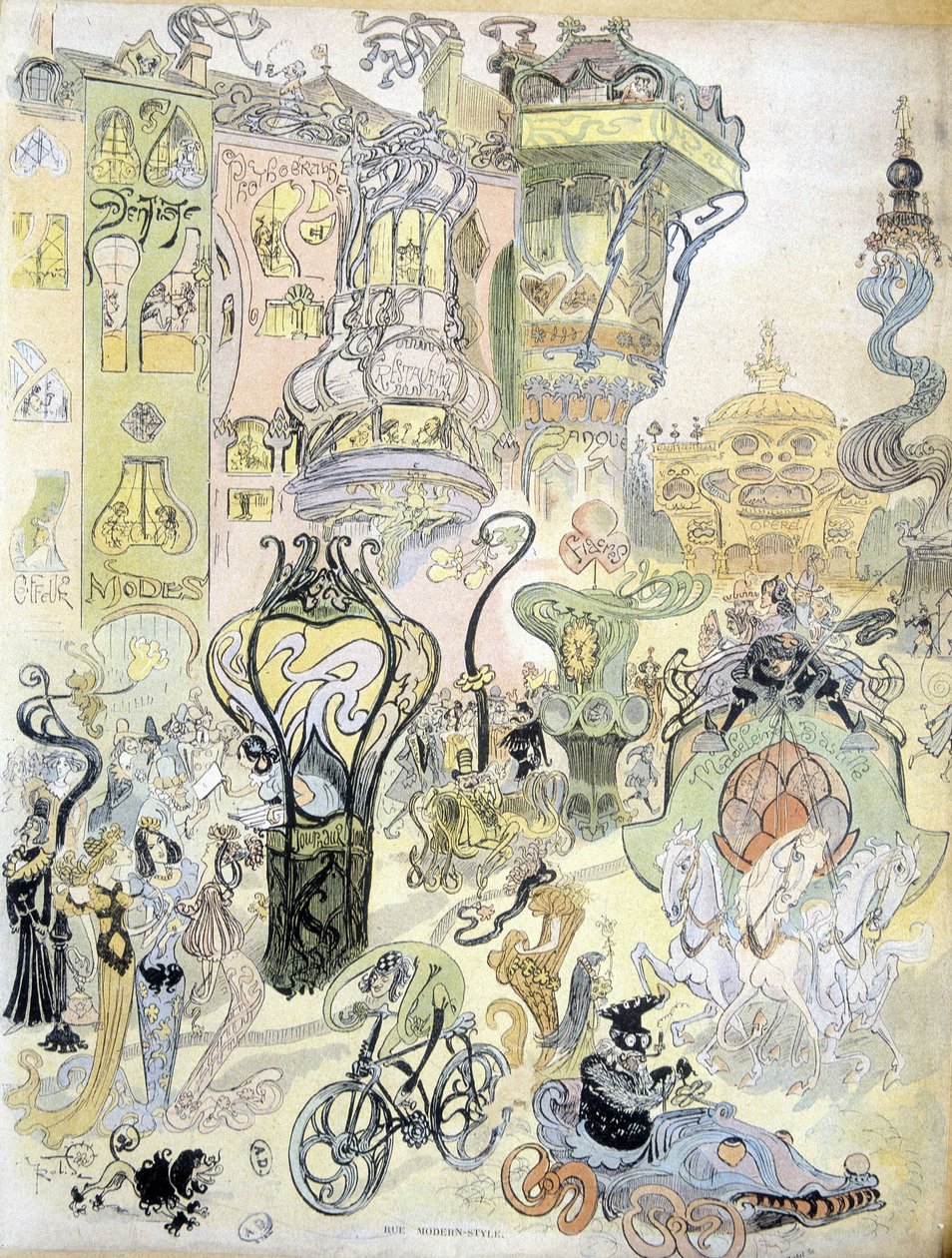 ロビダの近代都市スタイル（図面 作： アルバート・ロビダ