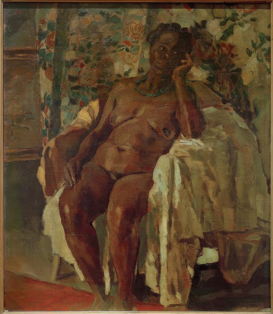 着席（Negro Seated） 作： アルバートワイスガーバー