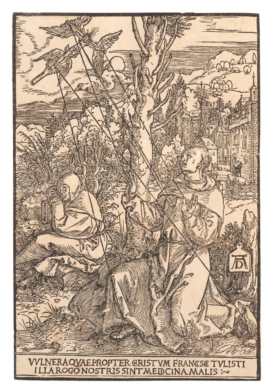 聖痕を受ける聖フランチェスコ、c. 1505年。 作： アルブレヒト・デューラー