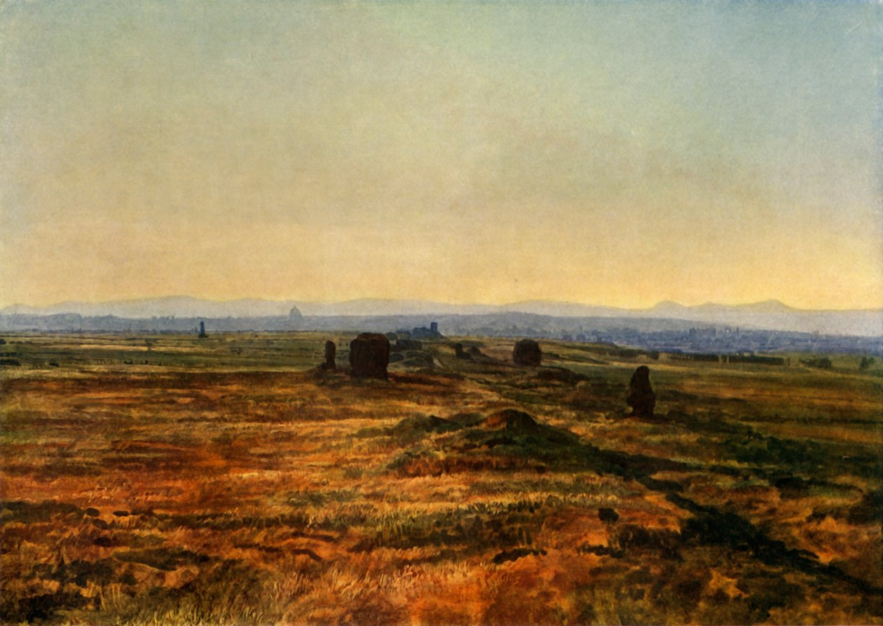 日没でのAppian Way、1845、1965。 作： アレクサンドル・イワノフ
