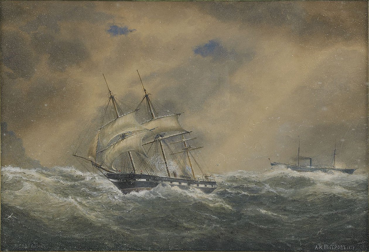 蒸気フリゲートスヴェトラーナ、1878 作： アレクサンドル・カルロヴィチ・ベグロフ