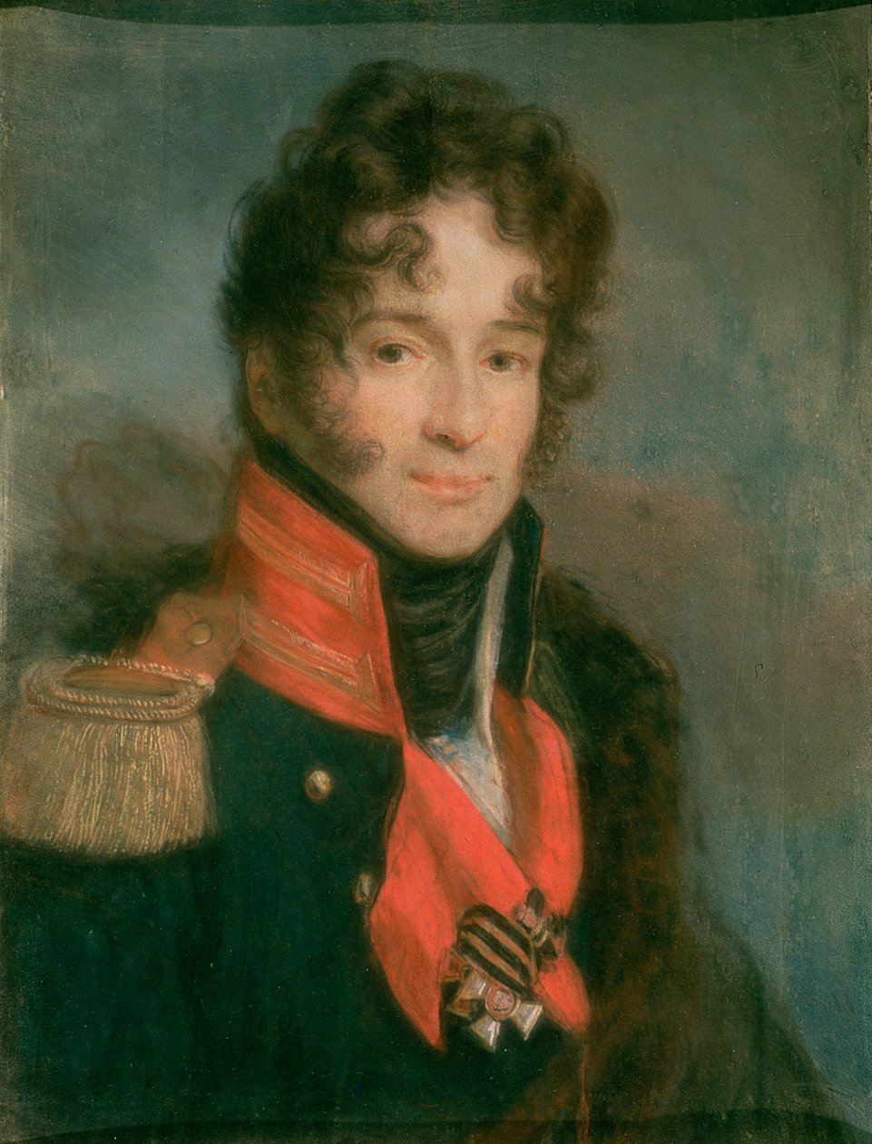 Pyotr Alexandrovich Chicherin（1778-1845）、1809-12（羊皮紙にパステル）の肖像 作： アレクセイ・ガブリロヴィッチ・ヴェネツィアーノフ