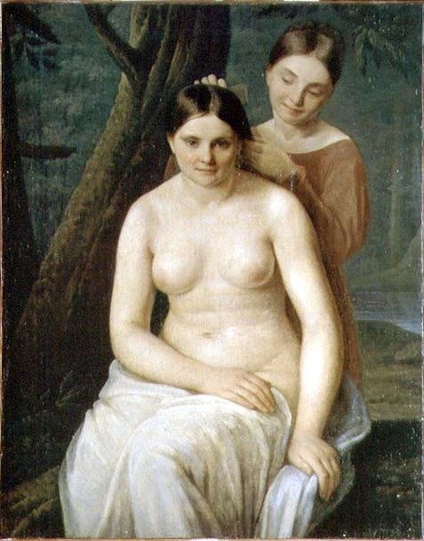 Bathers（油彩・キャンバス） 作： アレクセイ・ガブリロヴィッチ・ヴェネツィアーノフ