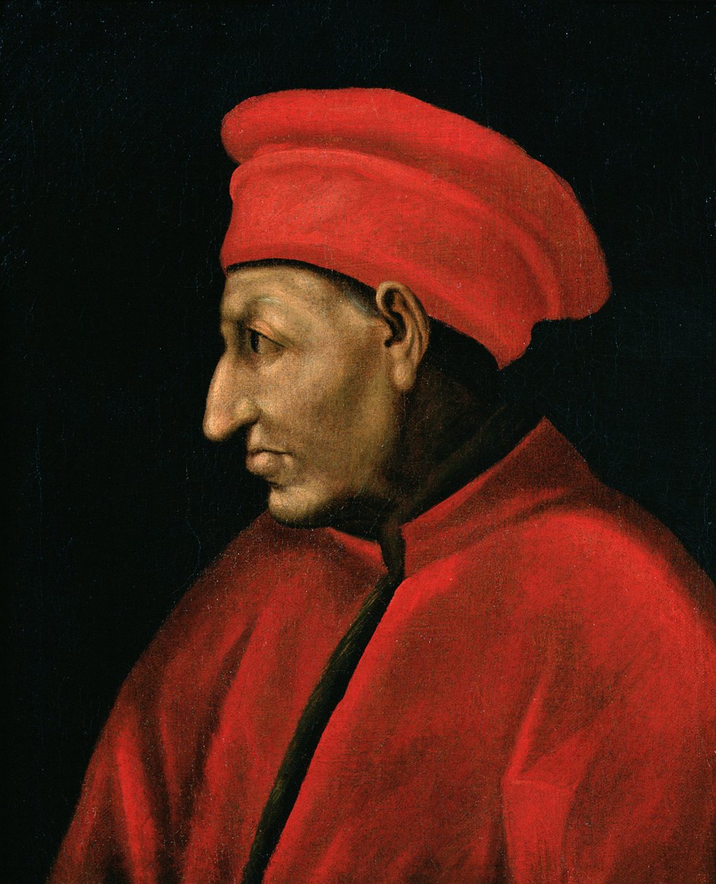 1518年のヤコポポントルモ（1494-1557）の絵画から複製されたコジモデメディチ（IIヴェッキオ）（1389-1463）の肖像 作： アレッサンドロ・ピエロニ