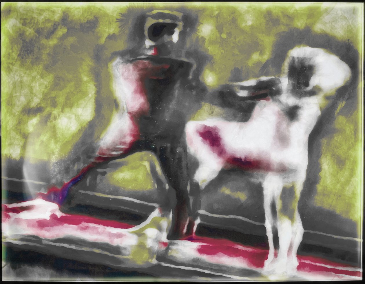 踊るカップル,2019,(mixed media) 作： アレックス・キャミンカー