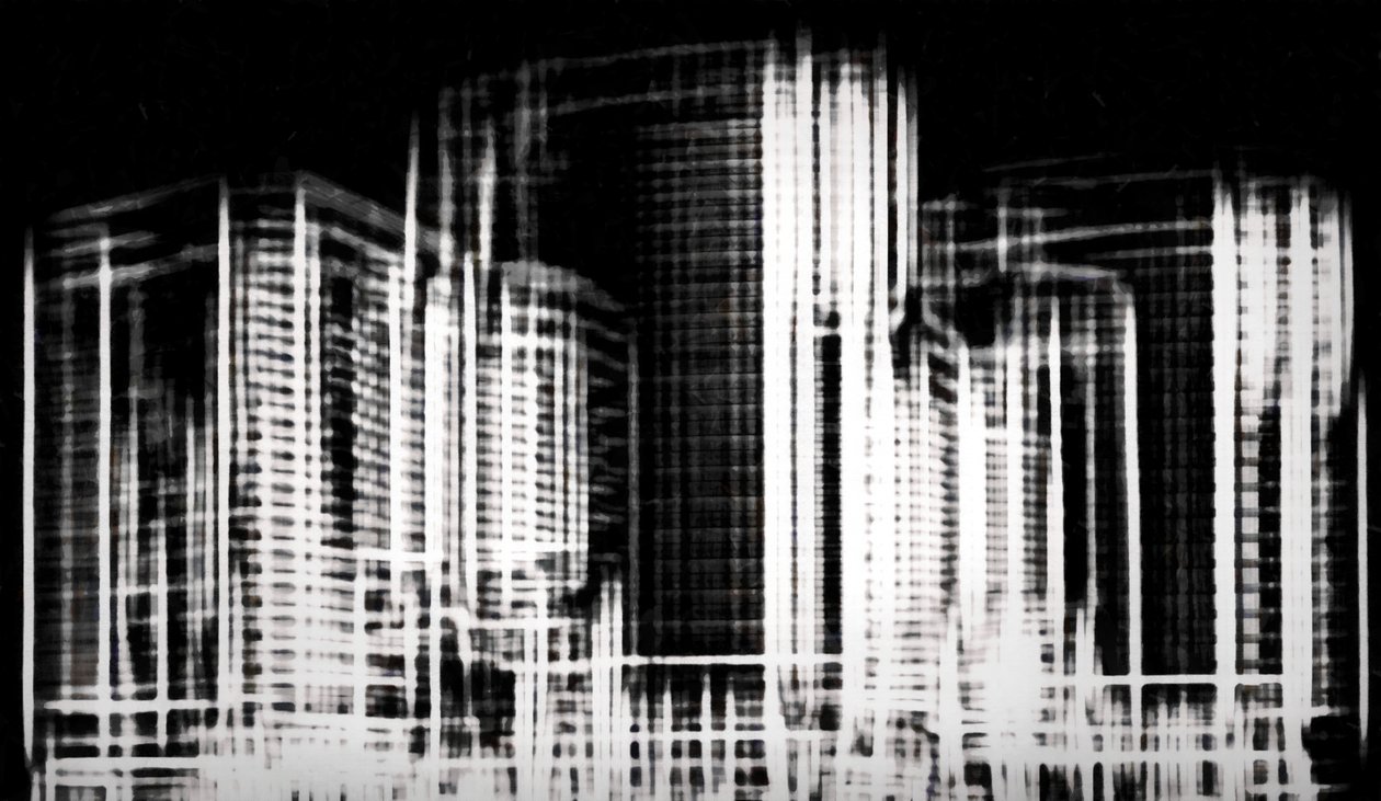 fragment of the City #3,2019,)mixed media) 作： アレックス・キャミンカー