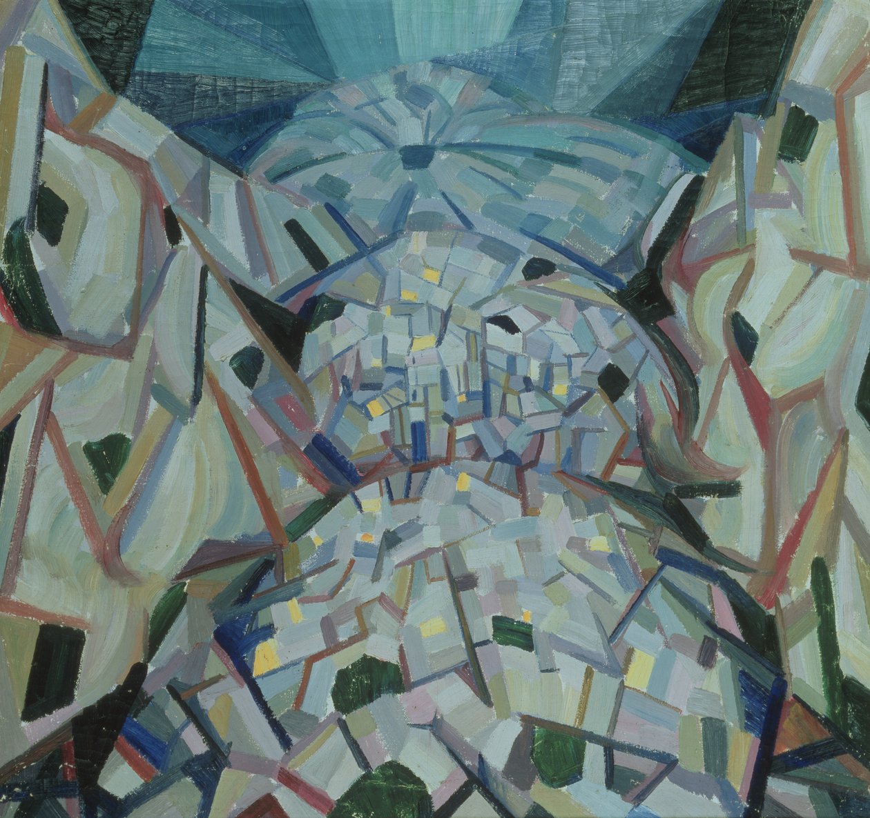 抽象的な風景、c.1913-15 作： アレクサンダー・ボゴマゾフ