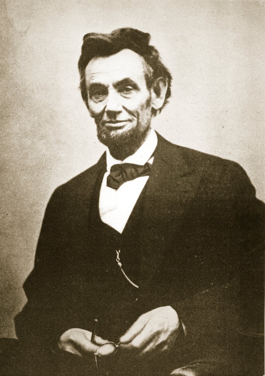 アブラハムリンカーン、1865年 作： アレクサンダー・ガードナー