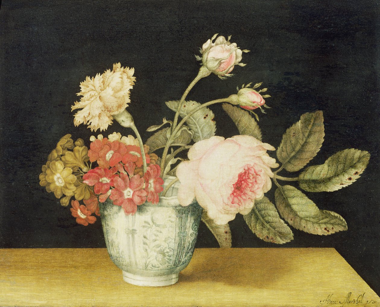 デルフトジャーの中の花 作： アレクサンダー元s