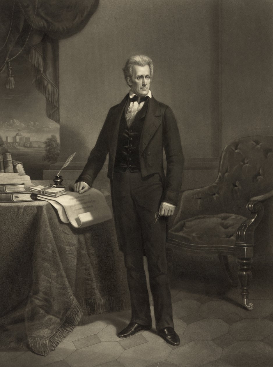 ジャクソン大統領、1860年頃 作： アレクサンダー・ヘイ・リッチー