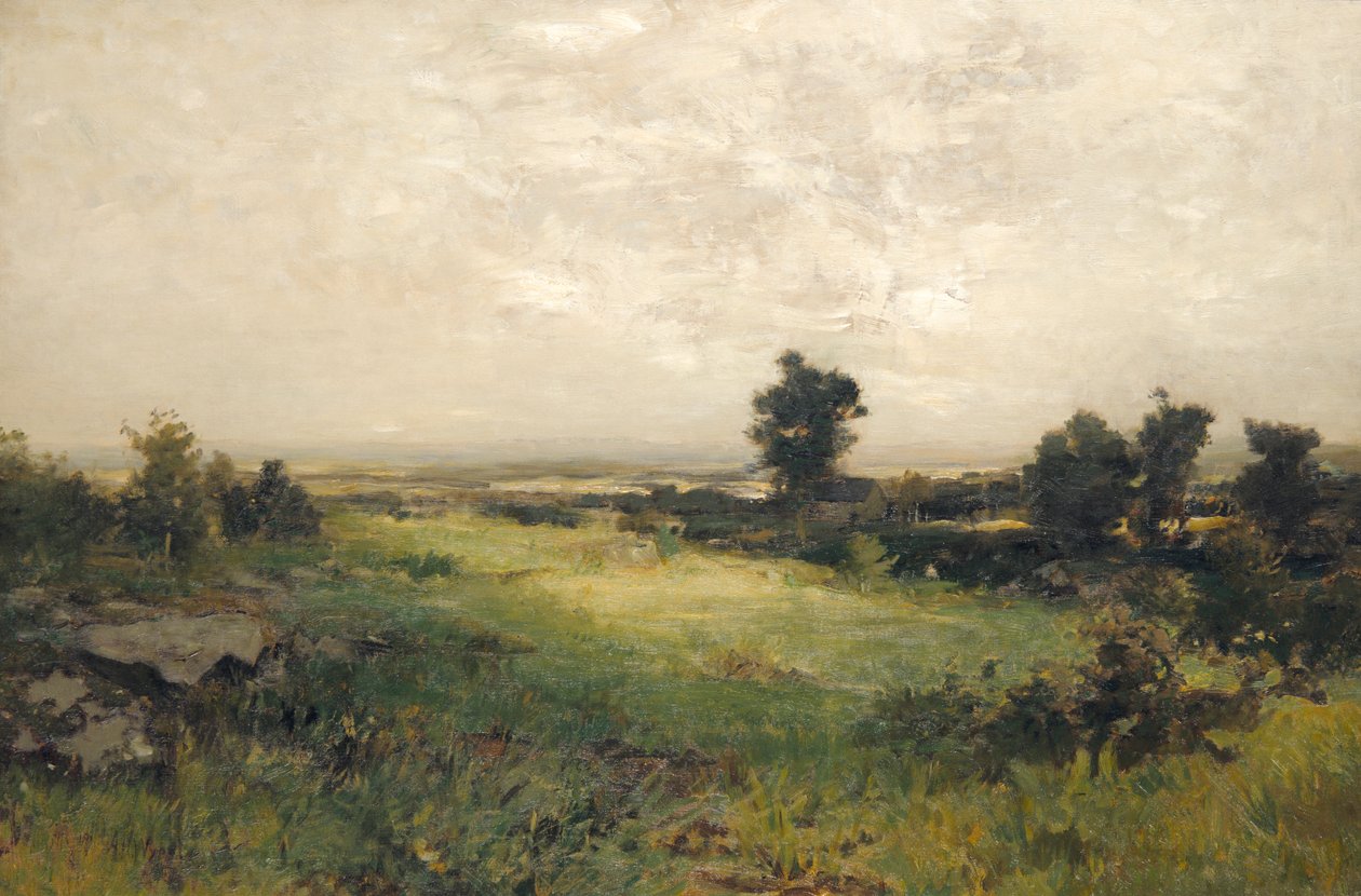 ヒューサトニック バレー、カリフォルニア州。 1880～1890年。 作： アレクサンダー・ヘルウィグ・ワイアント