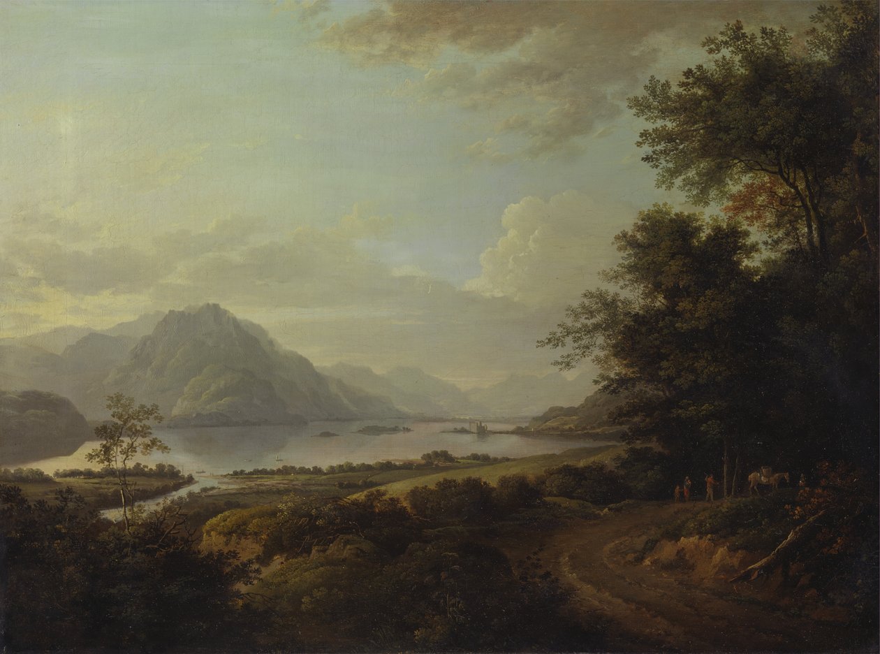 Loch Awe、アーガイルシャー、カリフォルニア州。 1785年。 作： アレクサンダー・ナスミス