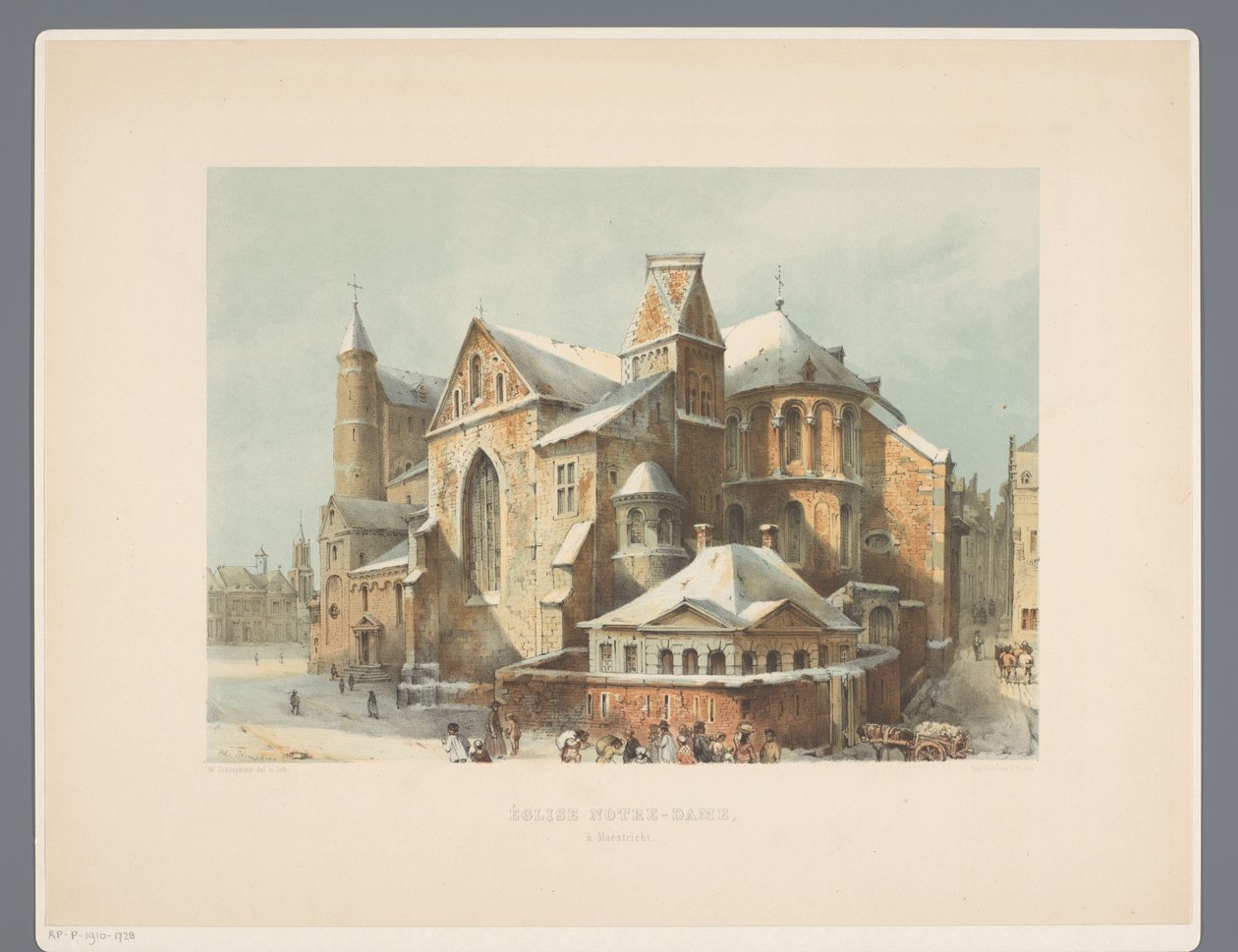 Onze-Lieve-Vrouwe-Basiliek te Maastricht マーストリヒトの聖母教会 (オブジェクトのタイトル) リンブルフの11世紀から13世紀までの建築の古代遺跡（シリーズタイトル） 作： アレクサンダーシェープケンス