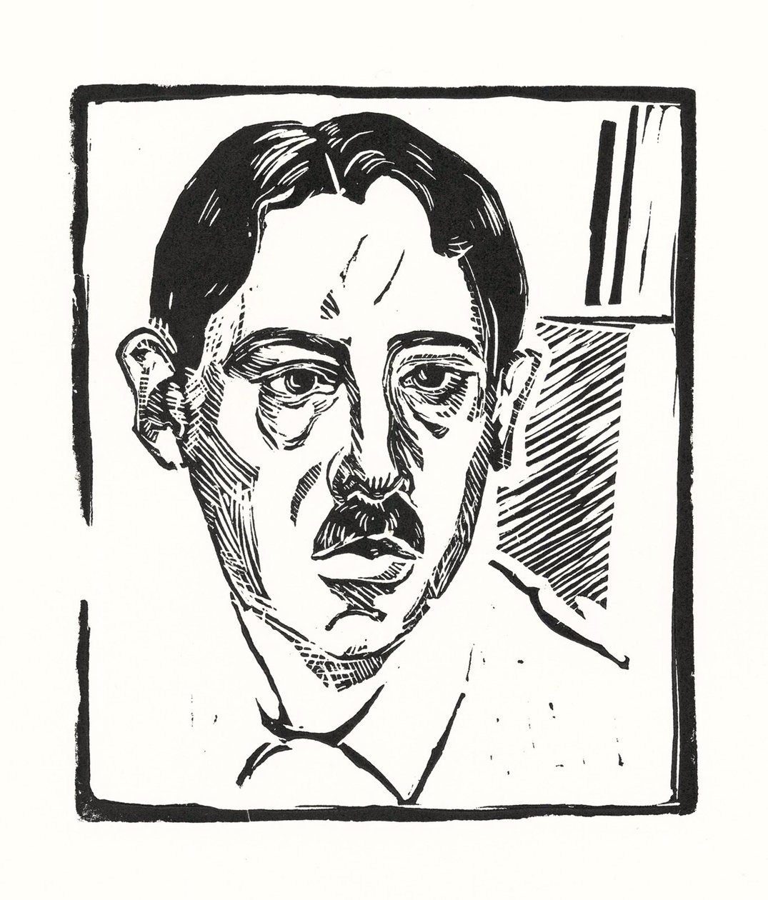 自画像、1919 作： アレクサンダー・ヴァシリエヴィッチ・シェフチェンコ
