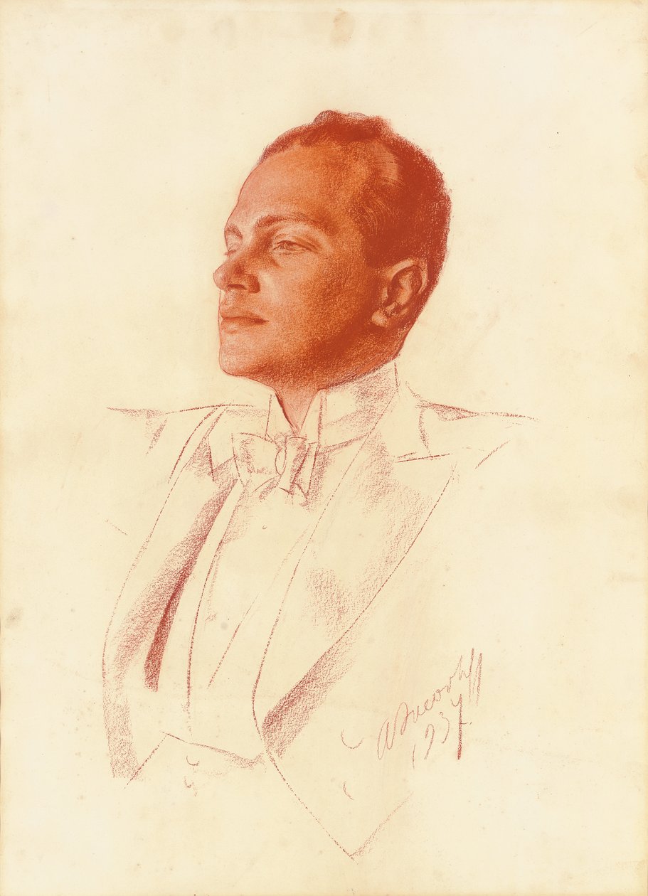 肖像画、1937 作： アレクサンダー・ヤコブレフ
