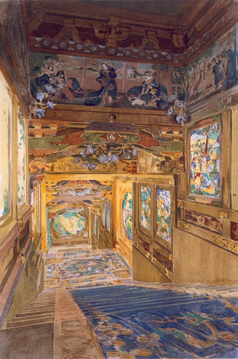 &39;Orientalisme et Architecture Contemporaine&39;のベルギー、ラーケンの王立公園にある日本タワー 作： アレクサンドル・オーギュスト・ルイ・マルセル