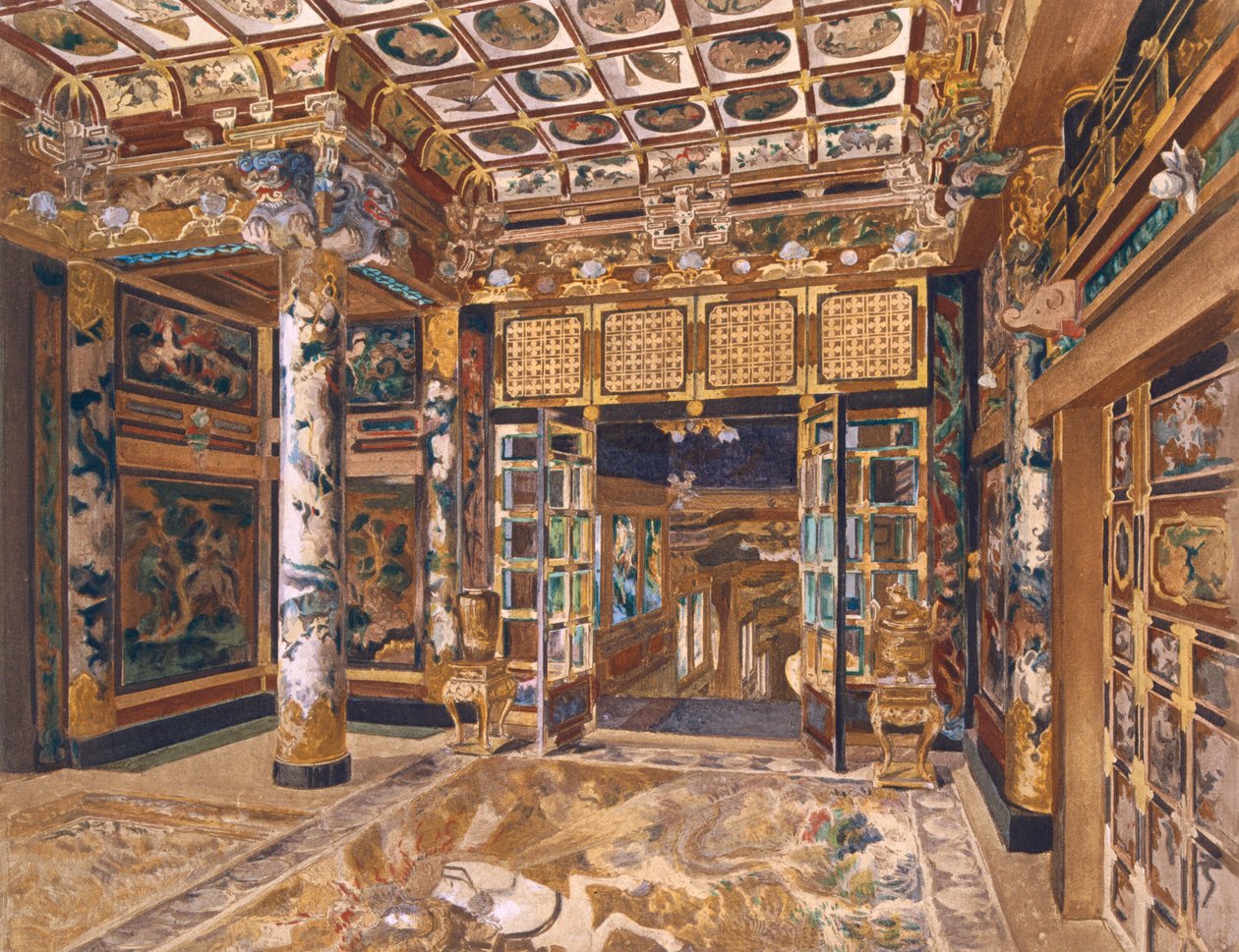 &39;Orientalisme et Architecture Contemporaine&39;のベルギー、ラーケンの王立公園にある日本タワー 作： アレクサンドル・オーギュスト・ルイ・マルセル