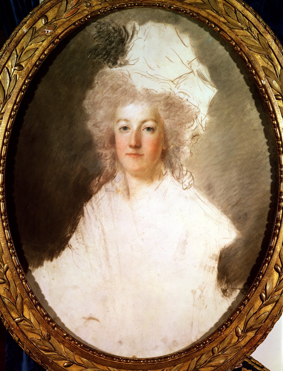 マリーアントワネットの未完成の肖像画（1774-92）1770-1819（紙にパステル） 作： アレクサンドル・クチャルスキー