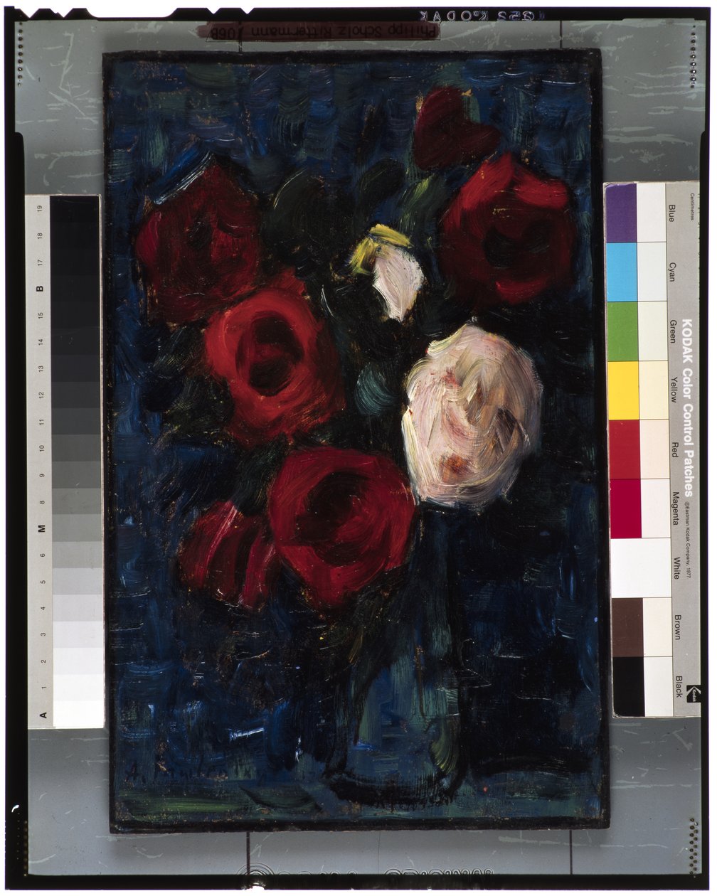 大きな静物：Roses II、1937 作： アレクセイ・フォン・ヤウレンスキー
