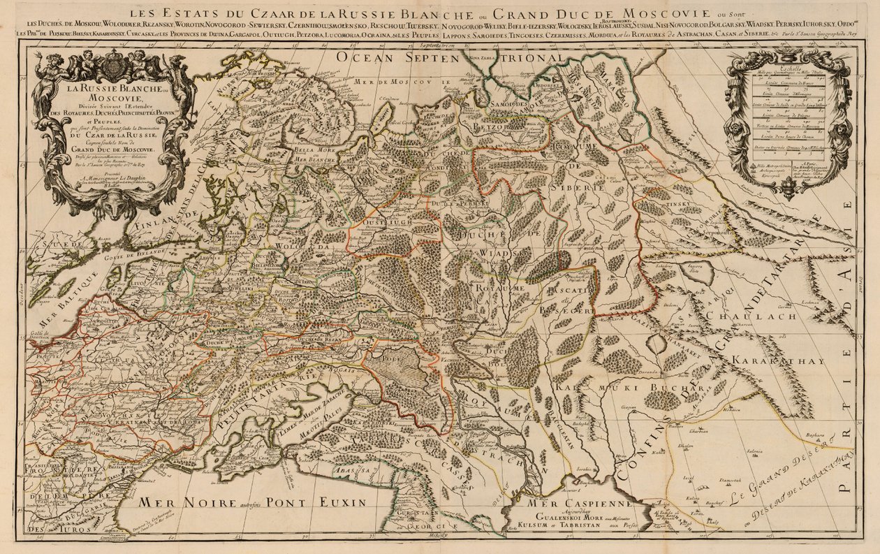 英語：白ロシアまたはマスコビーの地図 作： アレクシス・ユベール・ジェイルロット