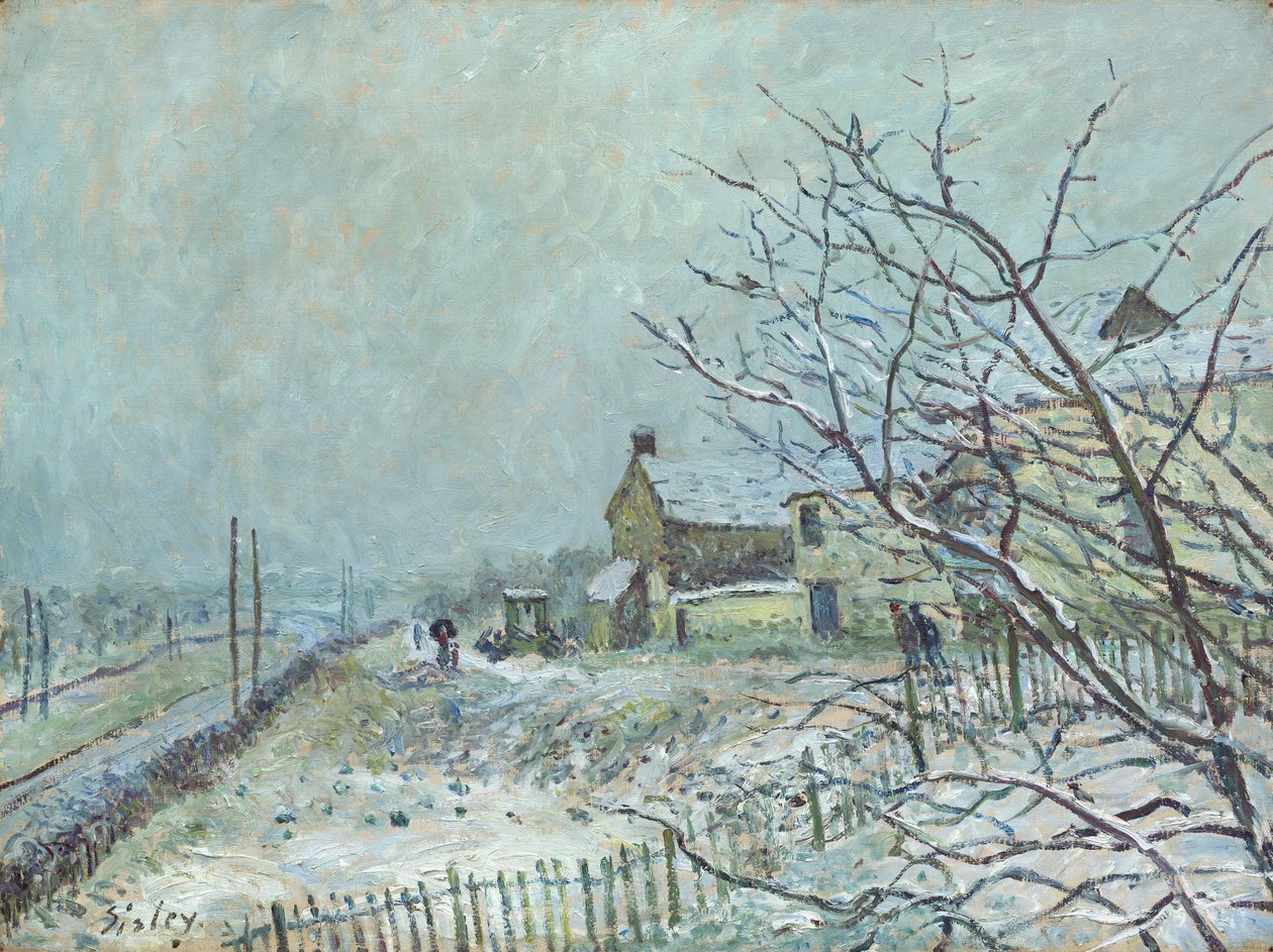 1878年、ベヌーナドンで最初の雪 作： アルフレッド・シスレー