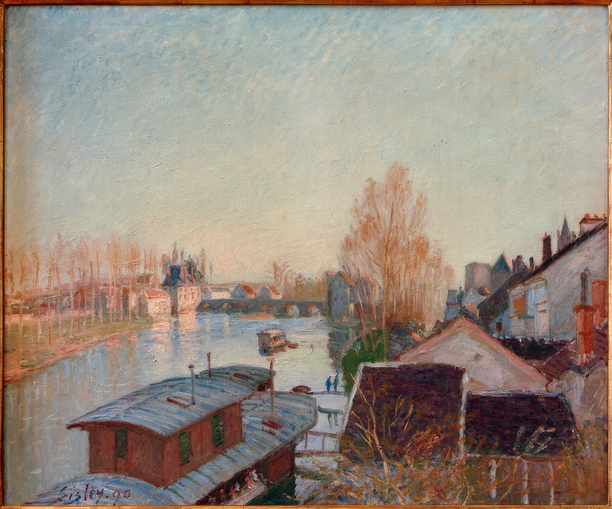 Ufer des Loing bei Moret 作： アルフレッド・シスレー