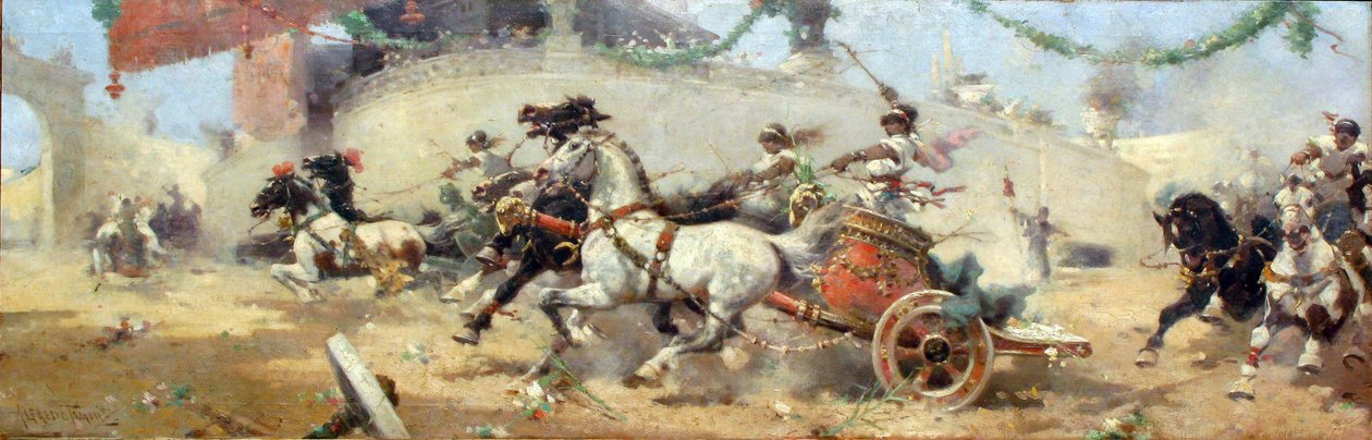 サーカスマキシムスの戦車レース 作： アルフレド・トミンズ
