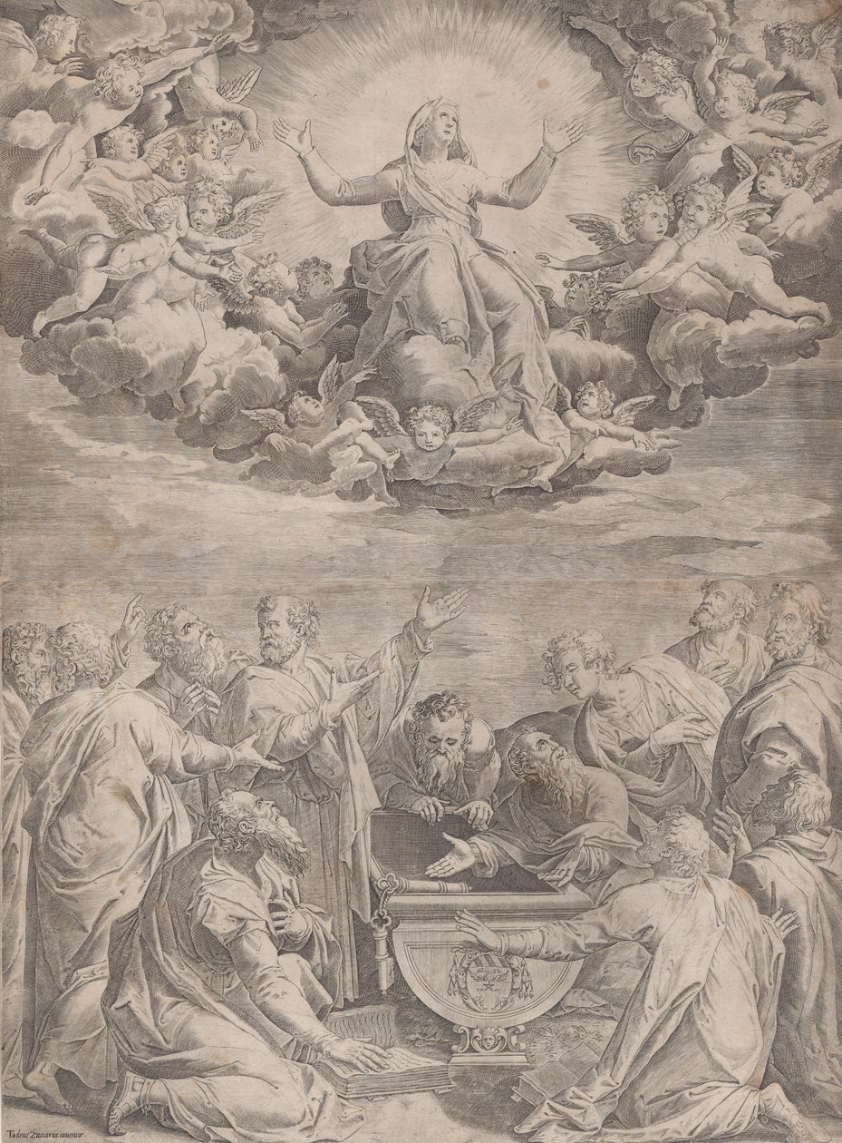聖母被昇天、1574-99。 作： Aliprando Caprioli