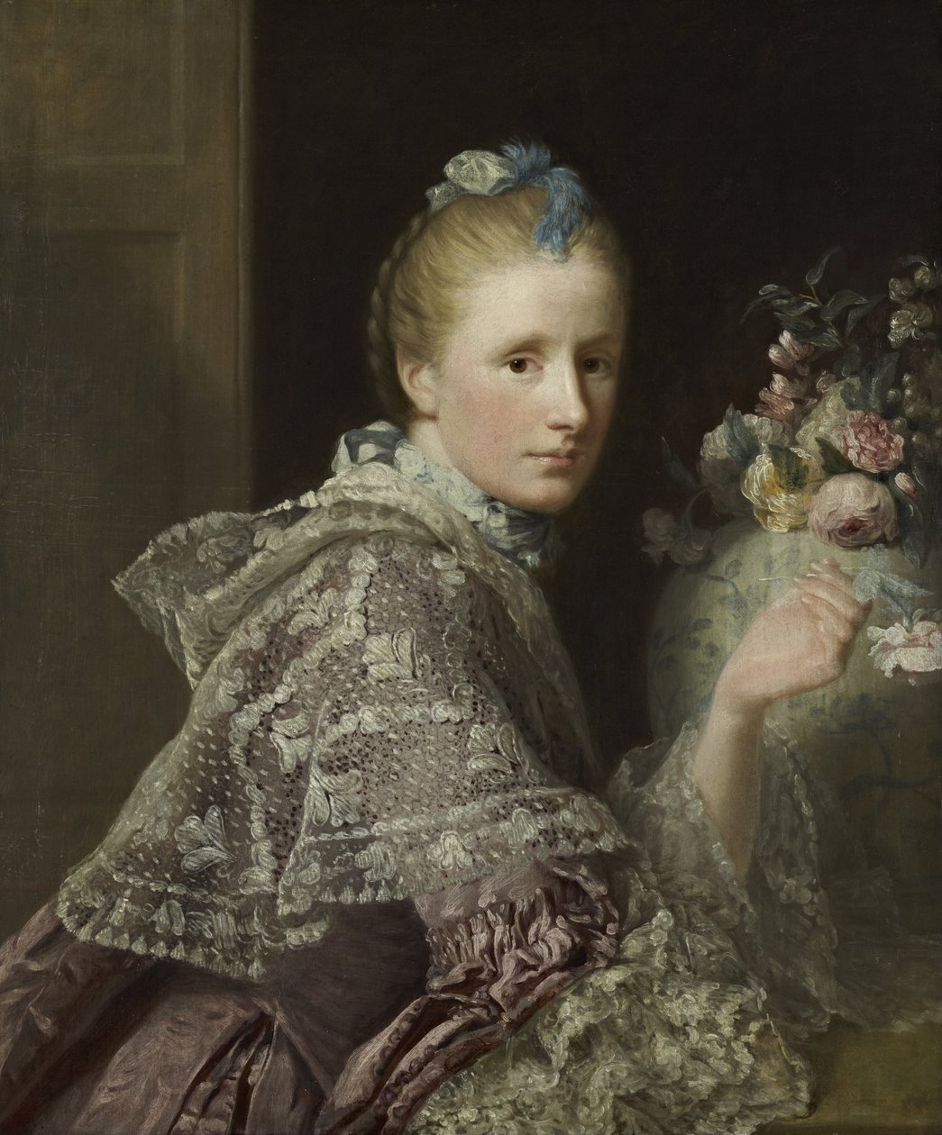 アーティストの妻-イヴリックのマーガレット・リンゼイ、1726年-1782年 作： アラン・ラムゼイ